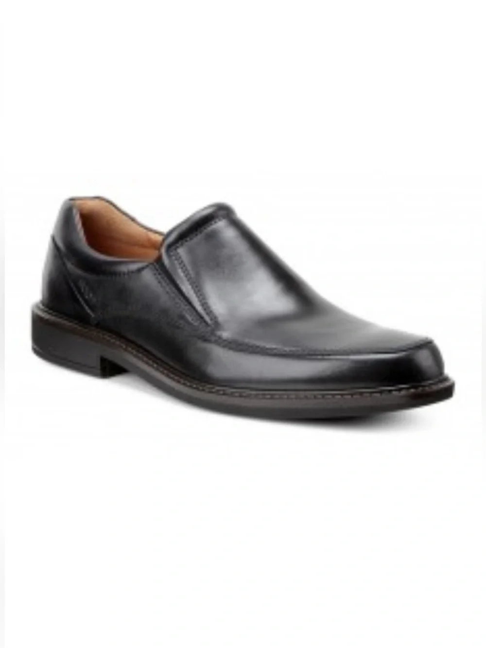 ECCO Holton Apron Toe Slip On Black Leather Men’s Shoes Size 11 EU 45